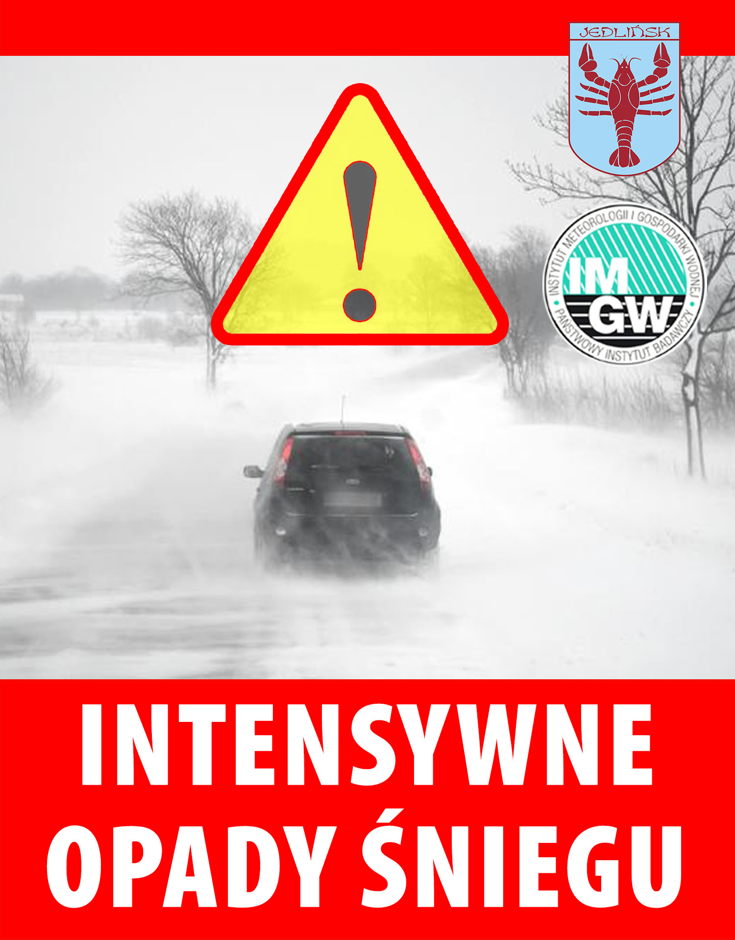 Intensywne opady śniegu!