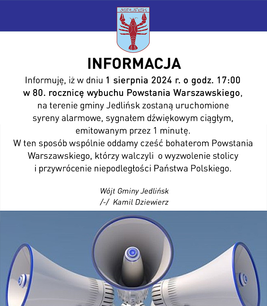 Syreny alarmowe - 1 sierprnia