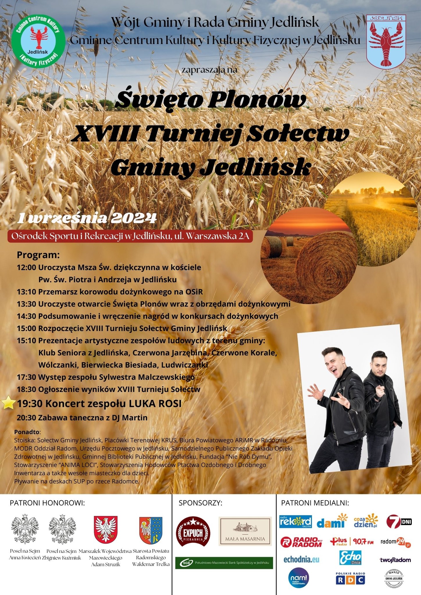 Święto Plonów 2024 oraz XVIII Turniej Sołectw
