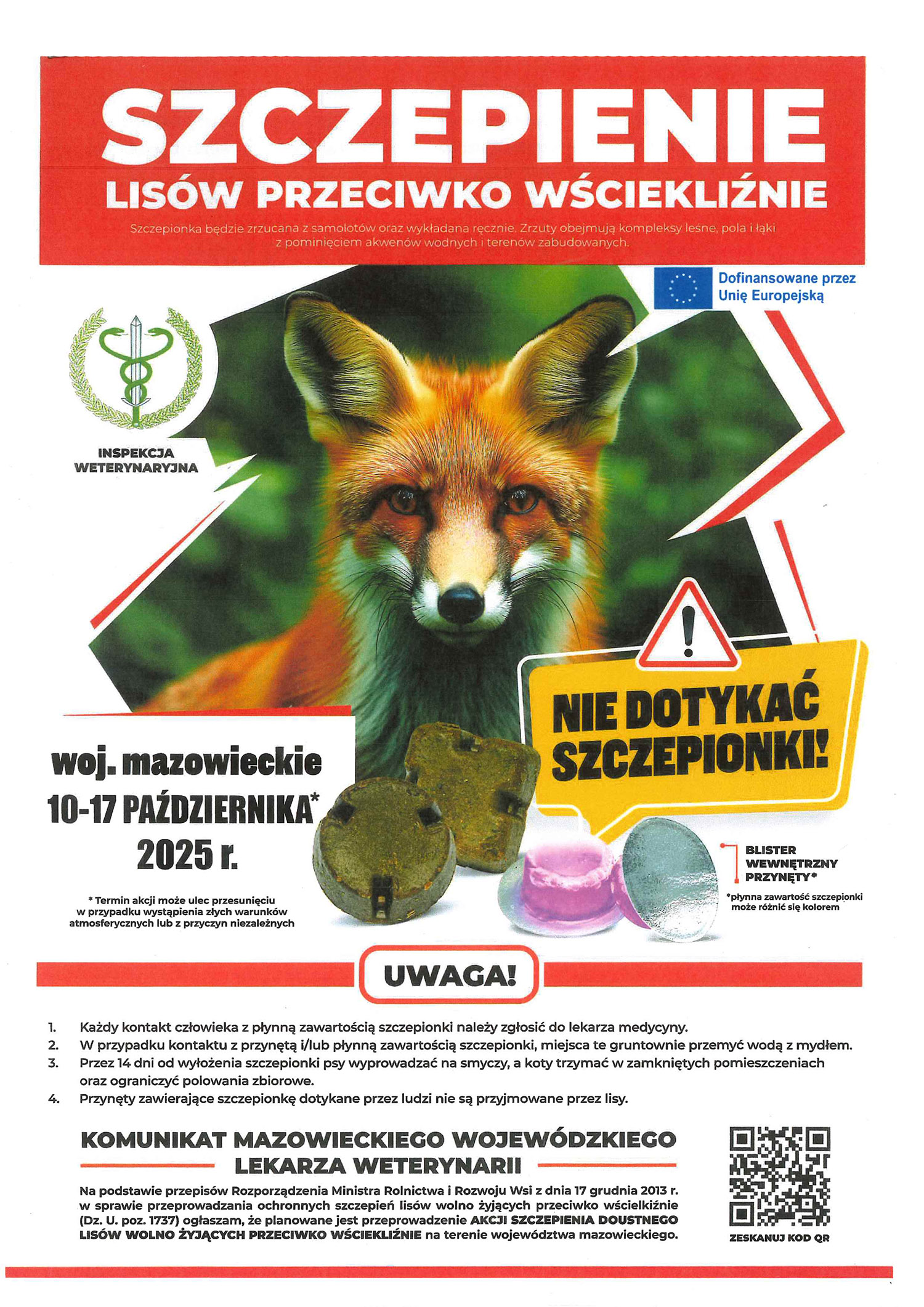Szczepienie lisów!