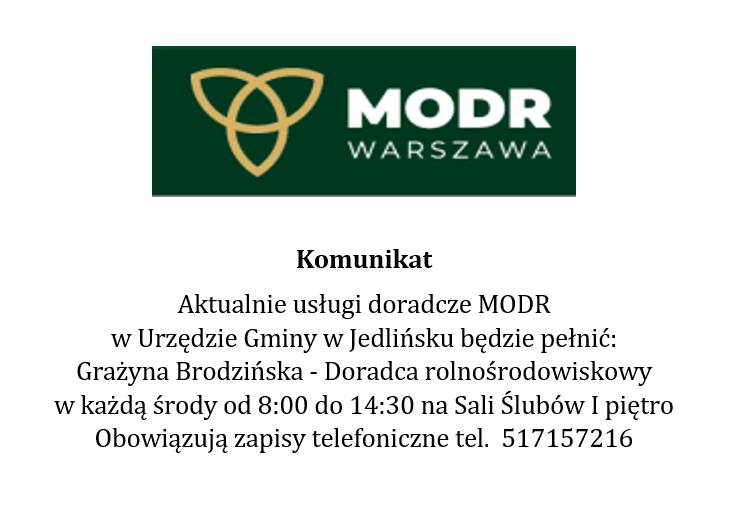 Usługi doradcze MODR
