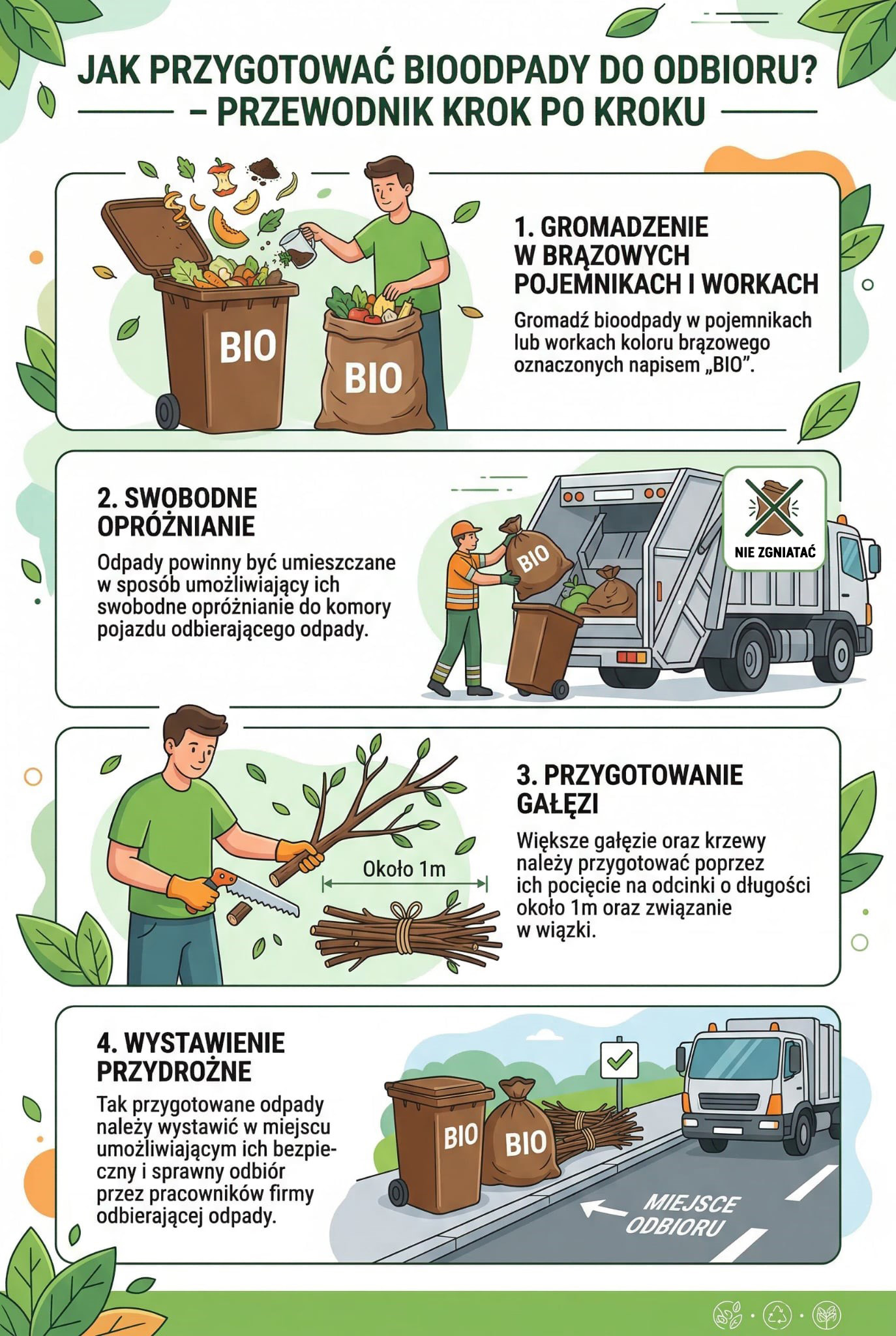 Jak przygotować bioodpady do odbioru?